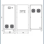 Однофазный стабилизатор напряжения PS15000SQ-DeLUXe-25